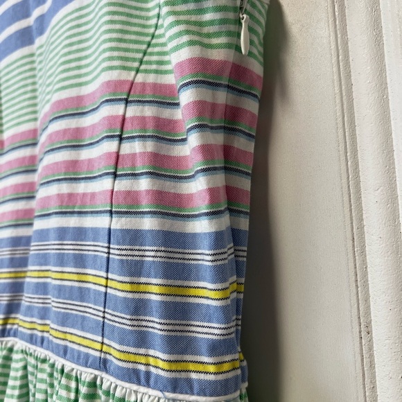 Striped Multicolor Kids Casual Dress - Picture 2 of 9